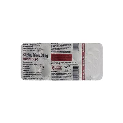 BILADIB 20 Tablet 10's - Allergies-Ant