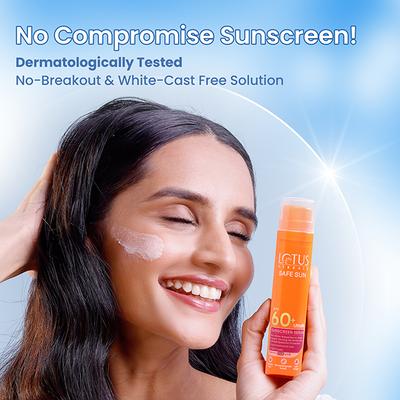 Lotus Herbals UltraRX Sunscreen serum SPF 60+ PA++++, All Skin Types, Dermatologically Tested 50 gm - Body Sunscreen
