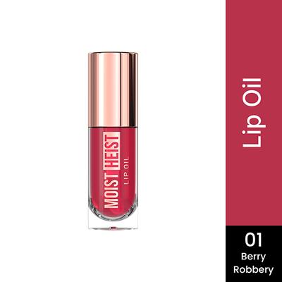 Swiss Beauty Moist Heist Lip Oil , Color-Changing with Vitamin E & Mint Oil- 1 Berry Robbery 4.8 gm - Lip Glosses