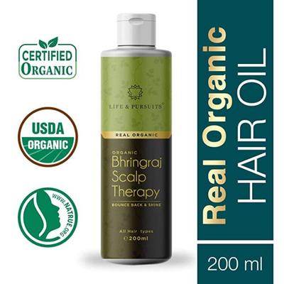 Life & Pursuits Real Organic Bhringraj Scalp Therapy Hair Oil 200 ml - Hair Oils