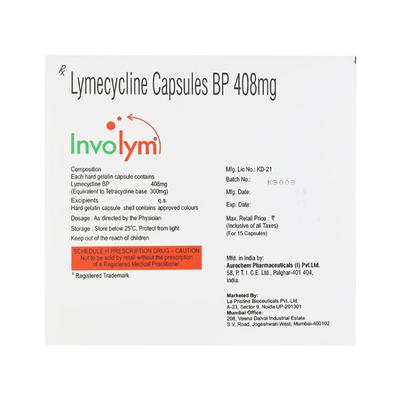 Involym 408mg Capsule 15'S - Bacterial Infections-ABC