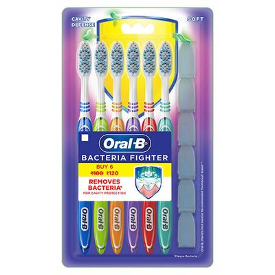 Oral-B Criss Cross Toothbrush with Neem Extracts (Medium) 4's - Toothbrushes