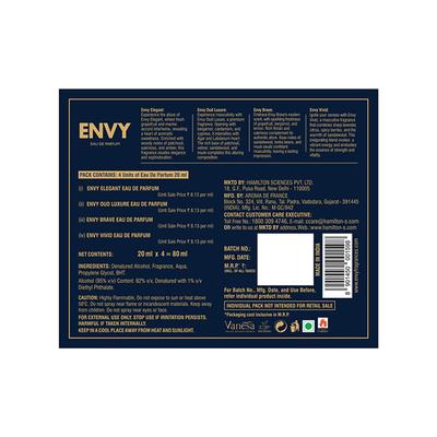 Envy Luxury Gift Set for Men - 20ml each 4's - Men Perfumes (Edt/Edp)