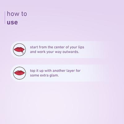 Plum Glassy Glaze Lip Lacquer 3-In-1 Lipstick, Lip Balm + Gloss, 01 Pink Whisper 4.5 ml - Liquid Lipsticks