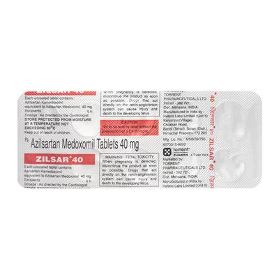 Zilsar 40mg Tablet 10'S - Hypertension-Ang