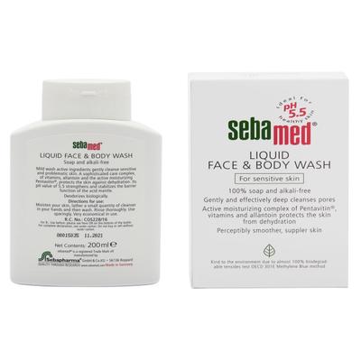 SEBAMED FACE & BODY WASH Liquid 200ml - Shower Gels & Body Wash