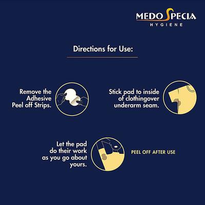 Medo Specia Hygiene Disposable Underarm Sweat Pads 14's - Others