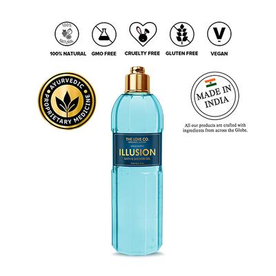 The Love Co. Illusion Bath & Shower Gel - Aqua Marine 250 ml - Shower Gels & Body Wash