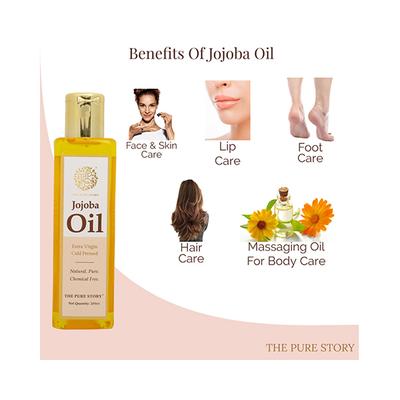 The Pure Story Jojoba oil Pure Natural Extra Virgin Cold Pressed 200ml - Face Oils