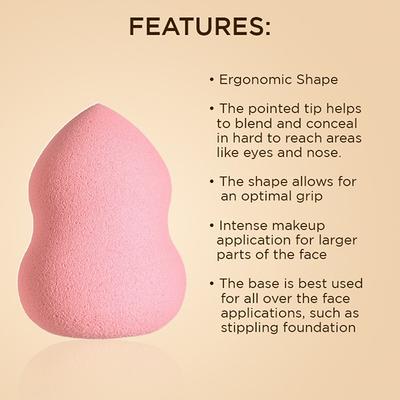 Bronson Professional Peach beauty blender makeup sponge 1's - Sponges & Applicators