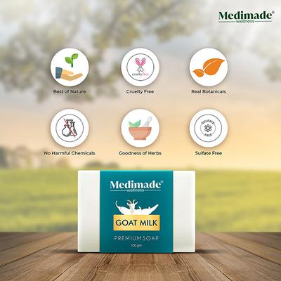 Medimade Goat Milk Premium Soap 100 gm - Soaps