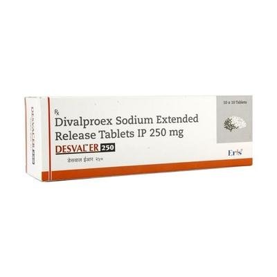 Desval ER 250mg Tablet 10'S - Epilepsy/Convulsion-Ant