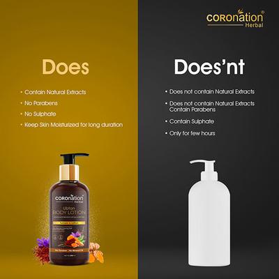 COROnation Herbal Ubtan Body Lotion with Turmeric & Saffaron 300 ml - Lotions & Creams