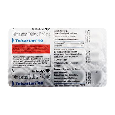 Telsartan 40mg Tablet 15'S - Hypertension-Ang