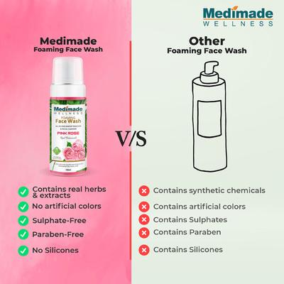 Medimade Pink Rose Face Wash (Pack of 2) 1's - Face Wash & Cleansers