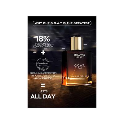 Bella Vita Organic Luxury G.O.A.T Perfume 100 ml - Men Perfumes (Edt/Edp)