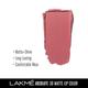 Lakme Unreal 3D Slim Bullet, Matte Finish, Elegant Pink, 3.6gm - Lipsticks
