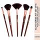Gubb Elite Series Kit Set Of 5 (Blush, Eyeshadow, Eyeliner, Powder & Fan) 1's - Face Brush