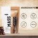 Onelife Mass Gainer Powder - Chocolate (Pouch) 1 kg - Workout Essentials