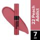 Maybelline New York Sensational Liquid Matte Lipstick, 22 Peach Addict 7 ml - Liquid Lipsticks