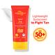 Aqualogica Detan + Dewy Sunscreen With Cherry Tomato & Hyaluronic Acid With SPF 50 & Pa ++++ 80 gm - Body Sunscreen