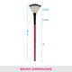 Vega Fan Brush (MBP - 13) Color - Pink 1's - Face Brush