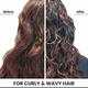 Curlin Professional Nourishing Curly Hair Shampoo for Dry, Frizzy, Wavy and Curly Hair, Sulphate and Paraben Free 50 gm - Shampoos