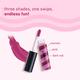 Plum Soft Swirl Lip Gloss, High-Shine Finish, Intense Pigment, 3 Shades In 1, 124 Berry Overload 6 ml - Liquid Lipsticks