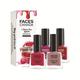 Faces Canada Ultime Pro Splash Mini Nail Enamel, Floral Dream + Royal Ruby + Cherry Blast + Watermelon, 20ml 4's - Nail Polish
