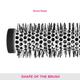 Vega Hot Curl Brush (Small) (H2 - Prs) Color - Black 1's - Hair Brushes