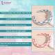 Majestique Padded and Wide Headbands, Puffy Sponge, Check Printed Vintage Hair Accessories 2's - Hair Clips/Bands