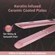 VEGA K-Shine Hair Straightener With Keratin Infused Plates (Ananya Panday Signature Collection) VHSH-28 Black 1 gm - Straighteners