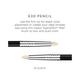 Sigma Beauty E30 Pencil Brush - Black/Chrome 1's - Lip Brush