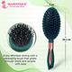 Majestique Oval Shape Detangling Brush for Curly Hair for Men, Women - Velvet Green 1's - Loofahs & Sponges