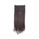 Bronson Professional Hair Extensions Straight Hair 5 Clip-In 24 inch Natural Brown No 2 1's - Hair Clips/Bands