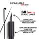 LOreal Paris Infaillible Grip 24H Matte Liquid Liner - 01 Matte Black 5.7 gm - Eyeliners