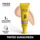 Faces Canada Tinted Sunscreen, SPF 40 PA+++, 1 Percent Hyaluronic Acid and Vitamin C, No White Cast 30 gm - Body Sunscreen