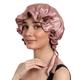 Mueras Silk Satin Hair Bonnet Dark Pink 1's - Hair Clips/Bands