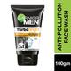 Garnier Men Turbo Bright Anti-Pollution Double Action Facewash 100 gm - Face Wash & Cleansers