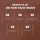 Glamveda Men De Tan Face Wash With Natural Scrubbing BeadsFor Brightens Skin & Glow Booster 100 gm - Face Wash & Cleansers