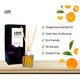 Love Earth Premium Mandarin Tangerine Reed Diffuser with Tangerine Essential Oil 30 ml - Air Fresheners