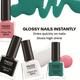 Faces Canada Ultime Pro Splash Mini Nail Enamel, Black Beauty + White O White + Bahama Breeze + Ignite, 20ml 1's - Nail Polish