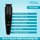 VEGA Men 10 in 1 Multi Grooming Set with Beard Hair Trimmer Nose Trimmer & Body Groomer And Shaver (VHTH-23) 1 gm - Trimmers