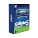 Gillette Sport 5-Blade No Slip Aquagrip Men's 75g Cartridges 6's - Razors & Cartridges