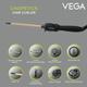 Vega Chopstick Hair Curler 7x10 mm With Ceramic Coated Barrel (VHCS-01) Black 1's - Multi-Stylers