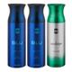 Ajmal Blu Raindrops Raindrops Deodorant Spray (Pack of 3) 200 ml - Perfumes (Edt/Edp)