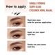 Matt Look Single Stroke Eyeliner Kohl Kajal 24 Hours Smudgeproof Metallic Black 1.3 gm - Kajal & Kohls
