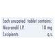 Nicoduce 10mg Tablet 20'S - Angina