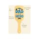 Allure Personalised Paddle Hair Brush Superhero Dad Print 1's - Hair Brushes