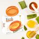 Fresh Glycerin All Weather Bathing Bar - Honey and Aloe Vera (Orange) 75 g - Soaps